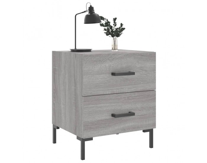Sonata H Нощни шкафчета 2 бр сив сонома 40x35x47,5 см инженерно дърво
