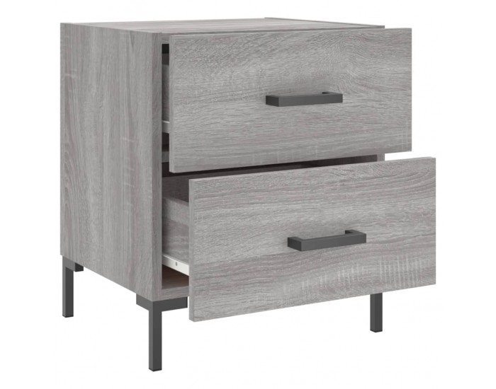 Sonata H Нощни шкафчета 2 бр сив сонома 40x35x47,5 см инженерно дърво