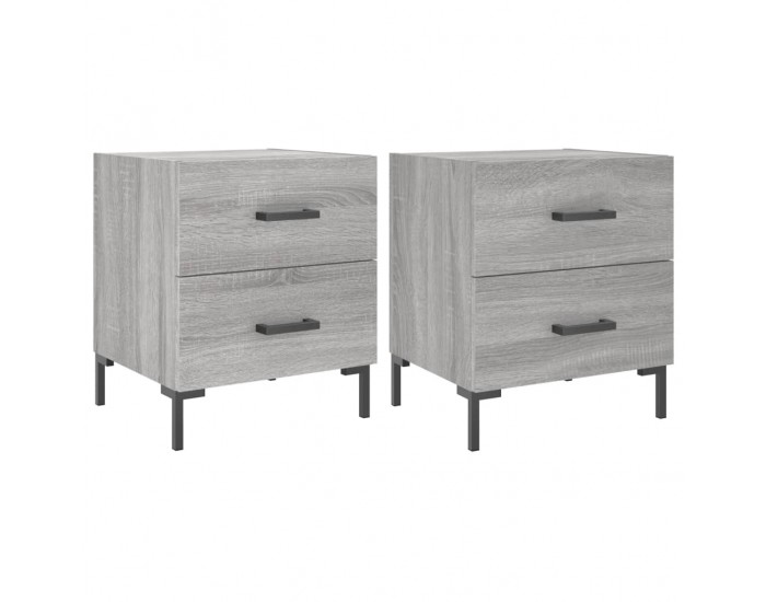 Sonata H Нощни шкафчета 2 бр сив сонома 40x35x47,5 см инженерно дърво