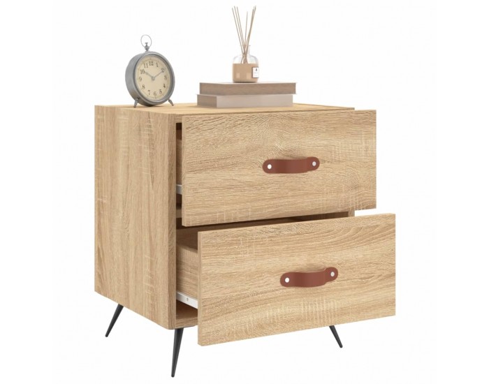 Sonata H Нощни шкафчета 2 бр дъб сонома 40x35x47,5 см инженерно дърво