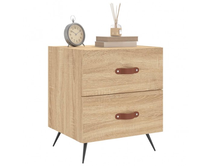Sonata H Нощни шкафчета 2 бр дъб сонома 40x35x47,5 см инженерно дърво