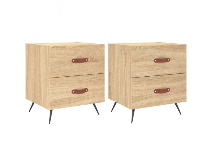 Sonata H Нощни шкафчета 2 бр дъб сонома 40x35x47,5 см инженерно дърво