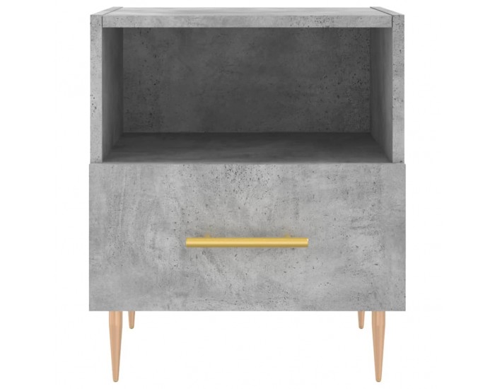 Sonata H Нощно шкафче, бетонно сиво, 40x35x47,5 см, инженерно дърво