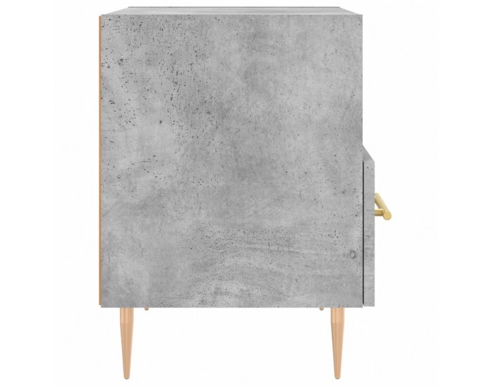 Sonata H Нощно шкафче, бетонно сиво, 40x35x47,5 см, инженерно дърво