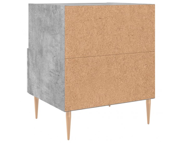 Sonata H Нощно шкафче, бетонно сиво, 40x35x47,5 см, инженерно дърво