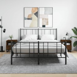 Sonata H Нощни шкафчета 2 бр кафяв дъб 40x35x47,5 см инженерно дърво - Нощни шкафчета