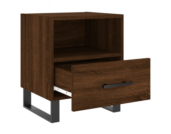 Sonata H Нощни шкафчета 2 бр кафяв дъб 40x35x47,5 см инженерно дърво