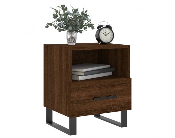 Sonata H Нощни шкафчета 2 бр кафяв дъб 40x35x47,5 см инженерно дърво