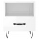 Sonata H Нощни шкафчета, 2 бр, бял гланц, 40x35x47,5 см, инженерно дърво