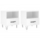 Sonata H Нощни шкафчета, 2 бр, бял гланц, 40x35x47,5 см, инженерно дърво