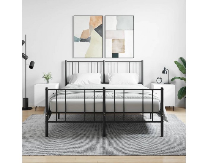 Sonata H Нощни шкафчета 2 бр бели 40x40x50 см инженерно дърво