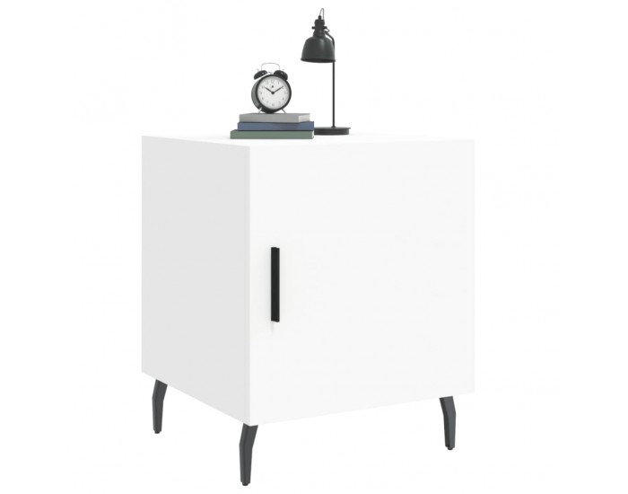 Sonata H Нощни шкафчета 2 бр бели 40x40x50 см инженерно дърво