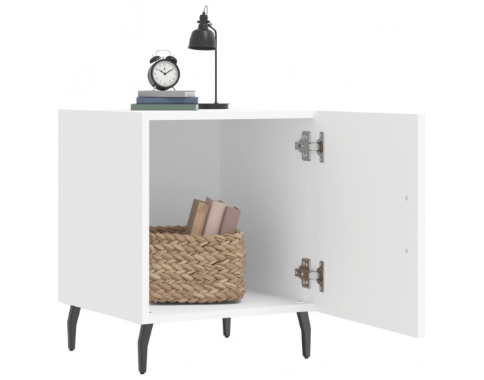 Sonata H Нощни шкафчета 2 бр бели 40x40x50 см инженерно дърво