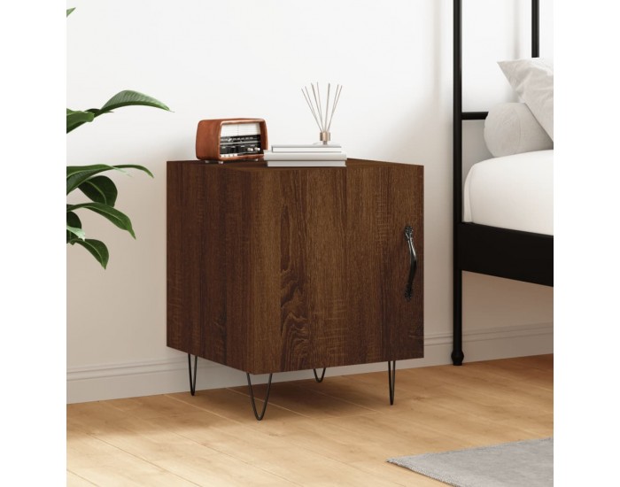 Sonata H Нощно шкафче, Кафяв дъб, 40x40x50 см, инженерно дърво