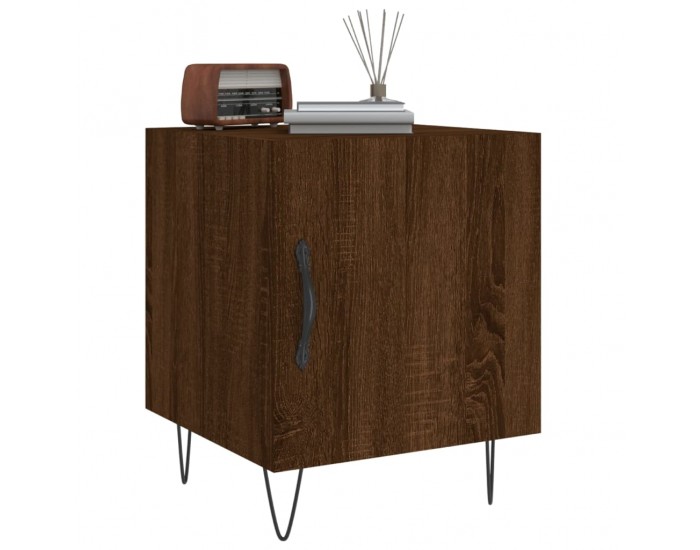 Sonata H Нощно шкафче, Кафяв дъб, 40x40x50 см, инженерно дърво