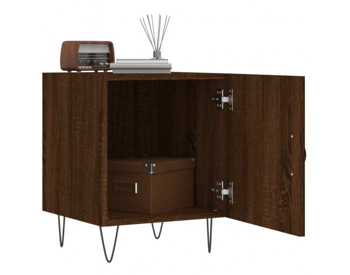 Sonata H Нощно шкафче, Кафяв дъб, 40x40x50 см, инженерно дърво