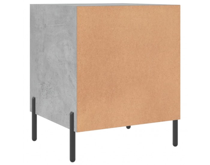 Sonata H Нощно шкафче, бетонно сиво, 40x40x50 см, инженерно дърво