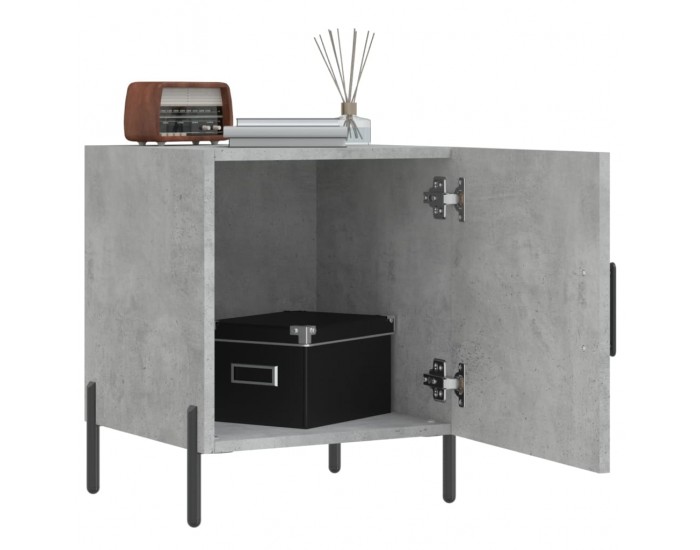 Sonata H Нощно шкафче, бетонно сиво, 40x40x50 см, инженерно дърво