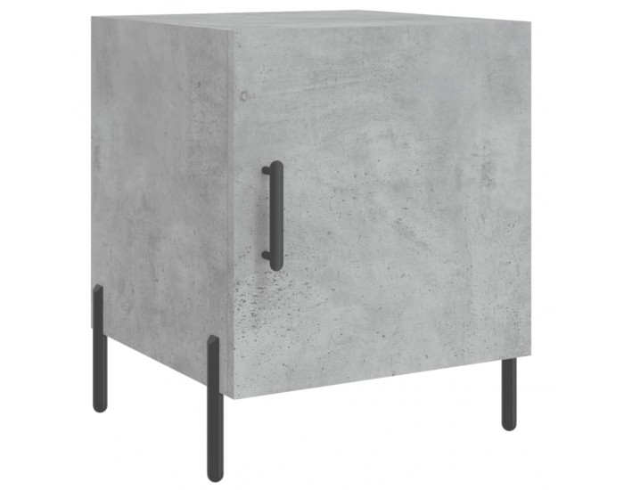 Sonata H Нощно шкафче, бетонно сиво, 40x40x50 см, инженерно дърво