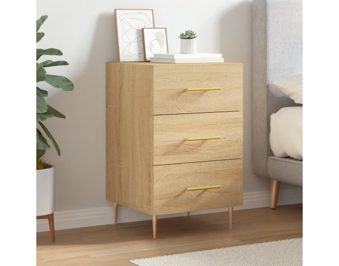 Sonata H Нощно шкафче, дъб сонома, инженерно дърво 40x40x66 см