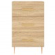 Sonata H Нощно шкафче, дъб сонома, инженерно дърво 40x40x66 см