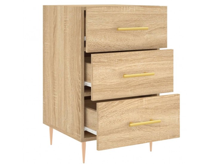 Sonata H Нощно шкафче, дъб сонома, инженерно дърво 40x40x66 см