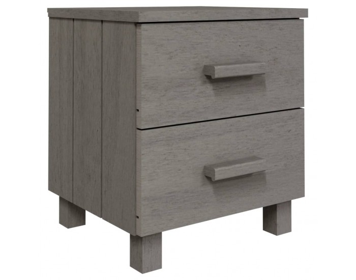 Sonata H Нощно шкафче HAMAR, светлосиво, 40x35x44,5 см, бор масив