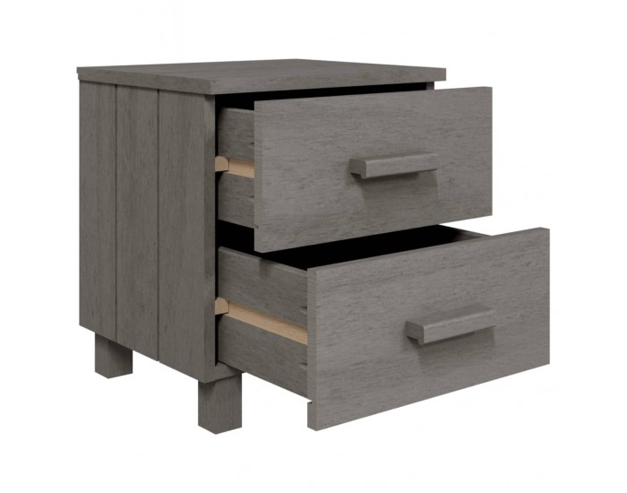 Sonata H Нощно шкафче HAMAR, светлосиво, 40x35x44,5 см, бор масив