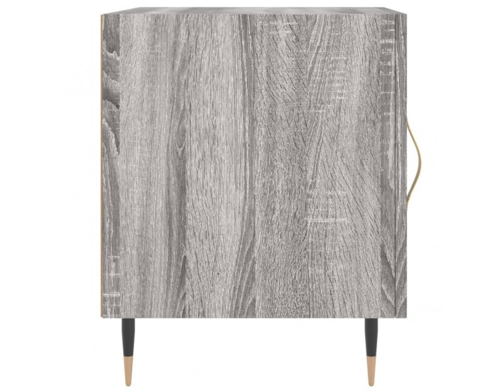 Sonata H Нощни шкафчета, 2 бр, сив сонома, 40x40x50 см, инженерно дърво