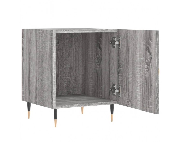 Sonata H Нощни шкафчета, 2 бр, сив сонома, 40x40x50 см, инженерно дърво