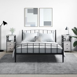 Sonata H Нощни шкафчета 2 бр сив сонома 34x35,5x70 см инженерно дърво - Нощни шкафчета