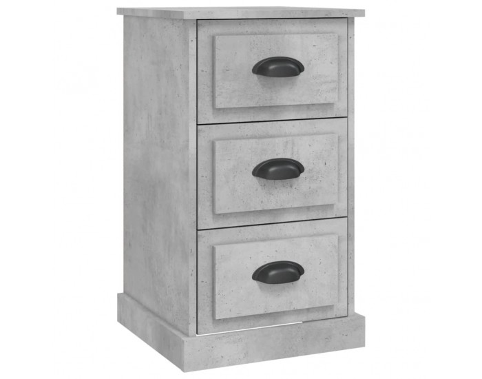 Sonata H Нощно шкафче, бетонно сиво, 39x39x67 см, инженерно дърво