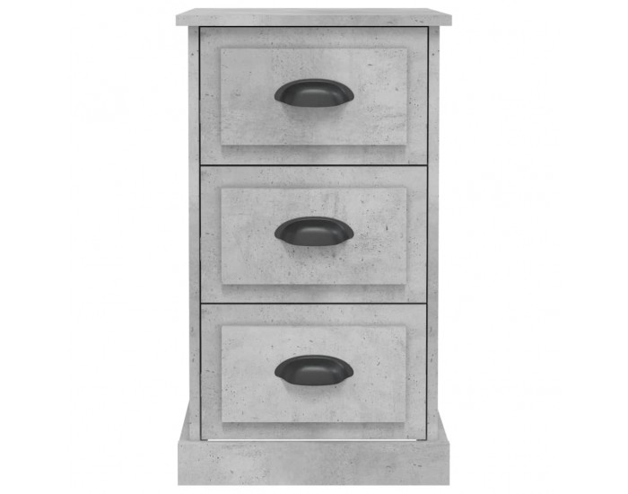 Sonata H Нощно шкафче, бетонно сиво, 39x39x67 см, инженерно дърво