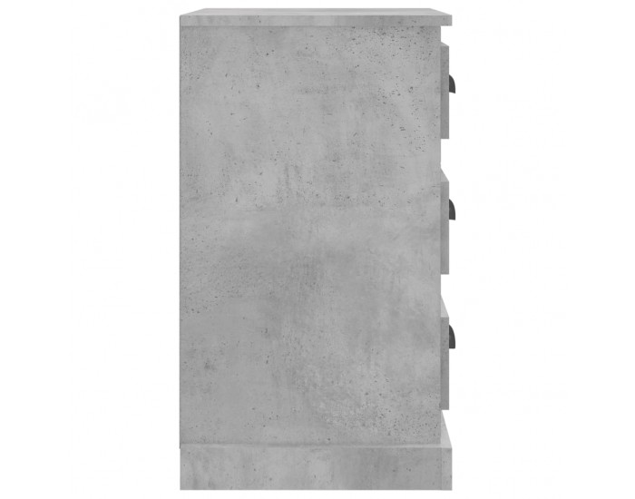 Sonata H Нощно шкафче, бетонно сиво, 39x39x67 см, инженерно дърво