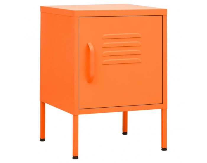 Sonata H Нощни шкафчета, 2 бр, оранжеви, 35х35х51 см, стомана