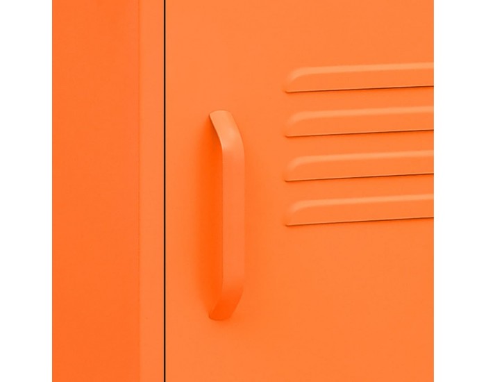Sonata H Нощни шкафчета, 2 бр, оранжеви, 35х35х51 см, стомана