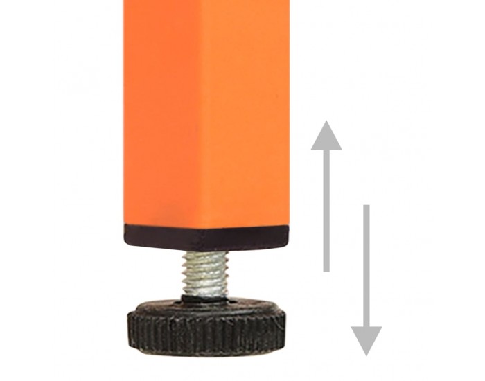 Sonata H Нощни шкафчета, 2 бр, оранжеви, 35х35х51 см, стомана