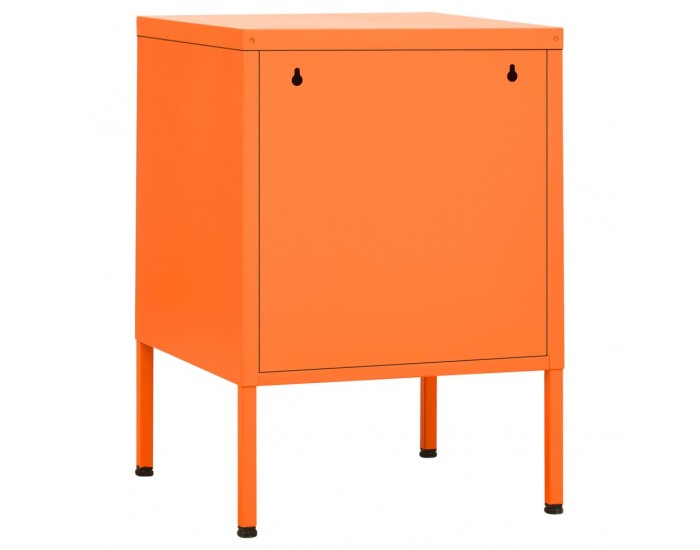 Sonata H Нощни шкафчета, 2 бр, оранжеви, 35х35х51 см, стомана