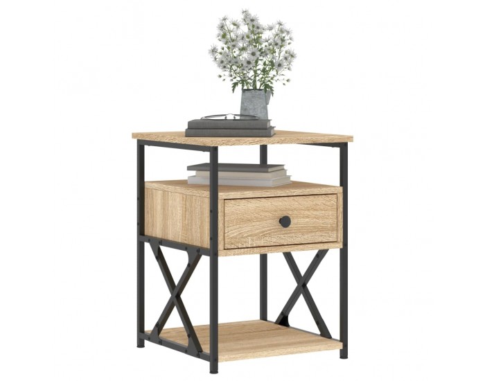 Sonata H Нощно шкафче, дъб сонома, 40x42x55 см, инженерно дърво