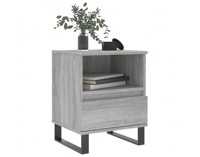 Sonata H Нощно шкафче сив сонома 40x35x50 см инженерно дърво