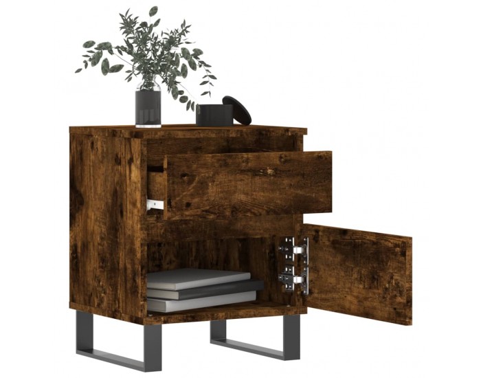 Sonata H Нощни шкафчета, 2 бр, опушен дъб, 40x35x50 см, инженерно дърво