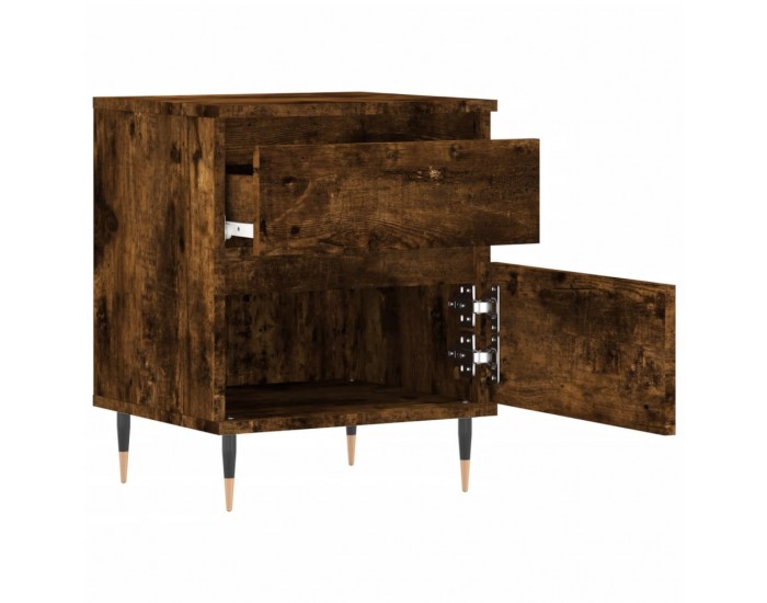 Sonata H Нощно шкафче опушен дъб 40x35x50 см инженерно дърво