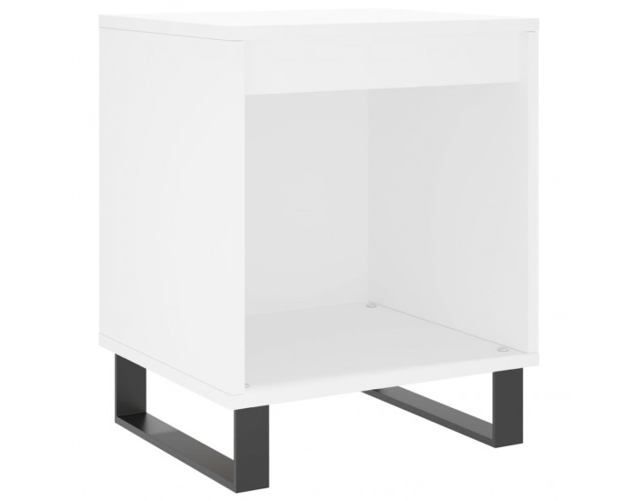 Sonata H Нощни шкафчета, 2 бр, бели, 40x35x50 см, инженерно дърво