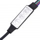 Sonata H Нощно шкафче с LED осветление, черни, 70x36x40,5 см