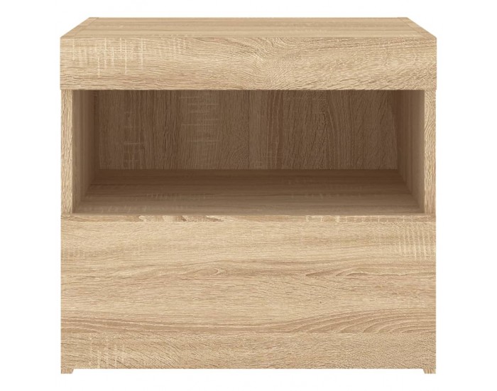 Sonata H Нощно шкафче с LED осветление, дъб сонома, 50x40x45 см