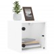 Sonata H Нощни шкафчета със стъклени врати 2 бр бяло 35x37x35 см