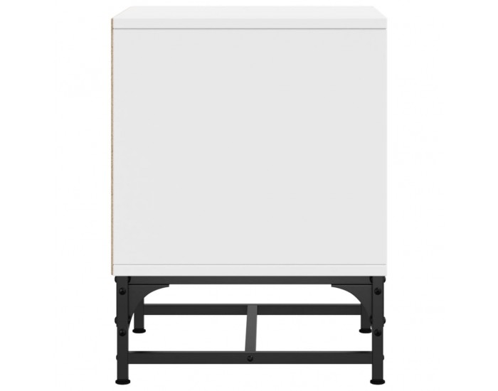 Sonata H Нощно шкафче със стъклена врата бяло 35x37x50 см