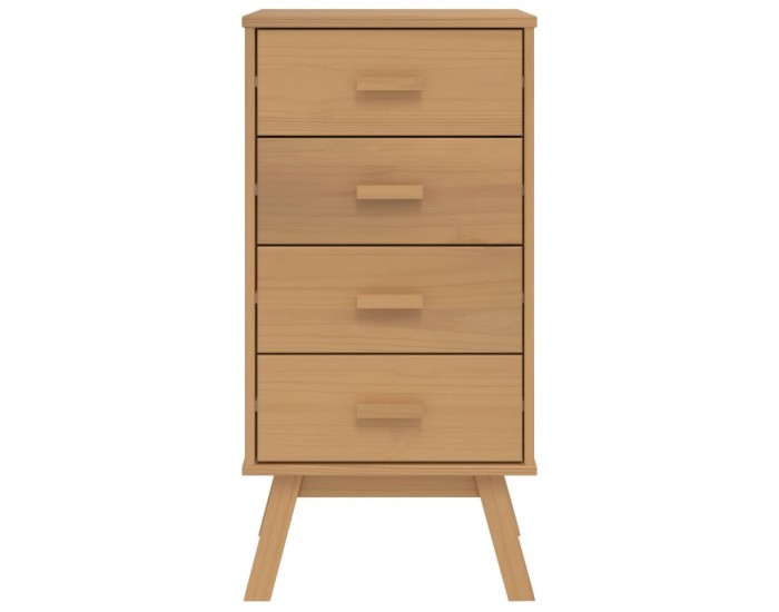 Sonata H Нощно шкафче OLDEN, кафяво, борово дърво масив