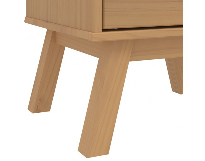 Sonata H Нощно шкафче OLDEN, кафяво, борово дърво масив