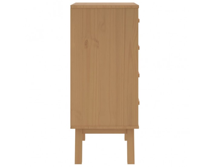 Sonata H Нощно шкафче OLDEN, кафяво, борово дърво масив